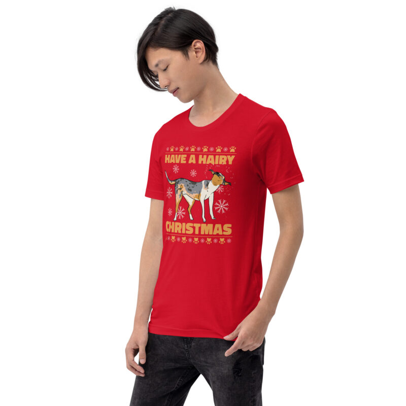 Fröhlich-haariges Weihnachtsfest Unisex-T-Shirt