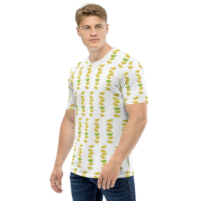 Zitronen & Limetten Sommer Allover-Herren-T-Shirt