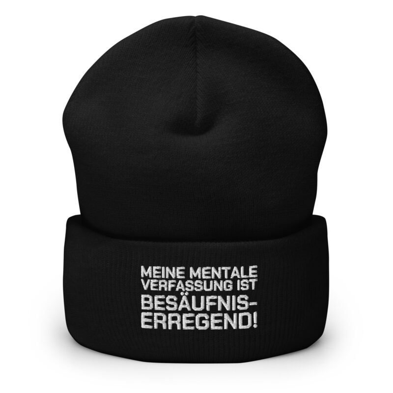 Meine mentale Verfassung ist besäufniserregend Beanie