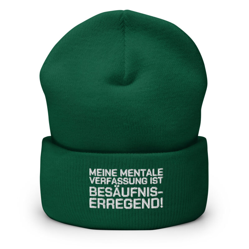 Meine mentale Verfassung ist besäufniserregend Beanie