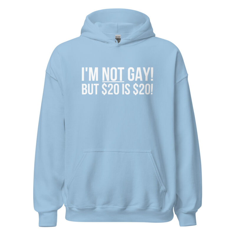 I’m not gay but $20 is $20 Unisex-Hoodie