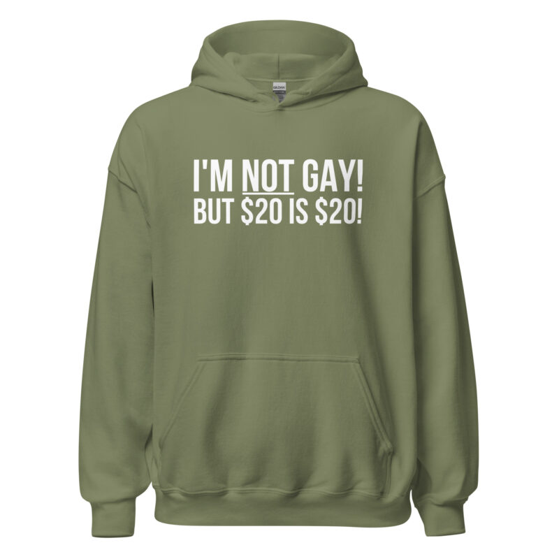 I’m not gay but $20 is $20 Unisex-Hoodie