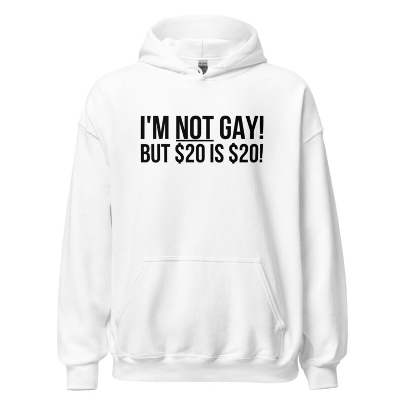 I’m not gay but $20 is $20 Unisex-Hoodie