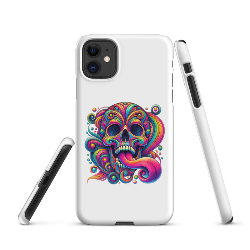 Psychedelischer Totenkopf Snapcase iPhone®-Hülle