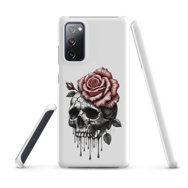 Schädel mit blutroter RoseSnapcase Samsung®-Hülle