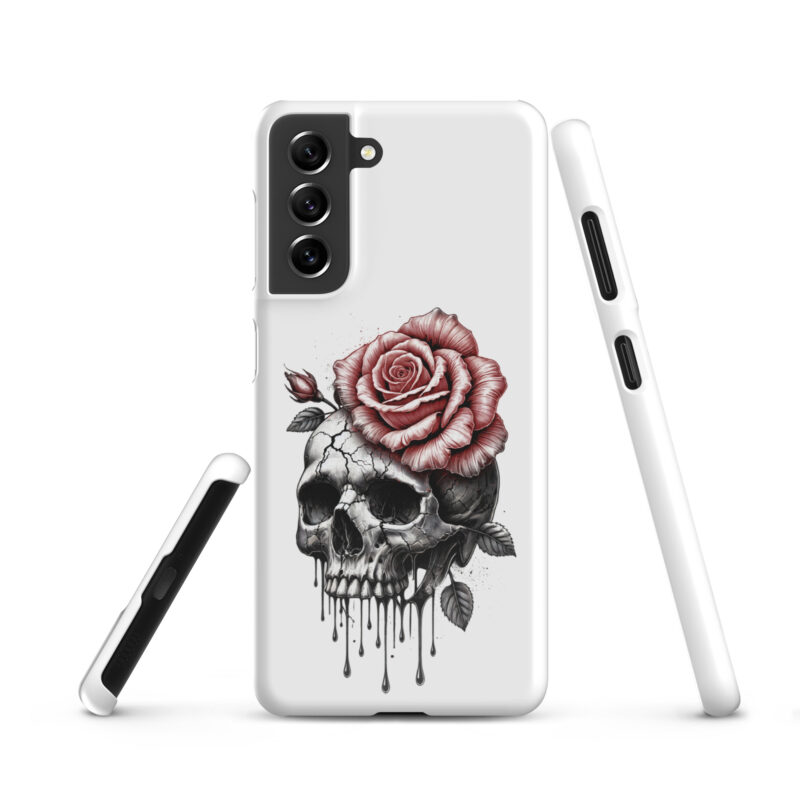 Schädel mit blutroter RoseSnapcase Samsung®-Hülle