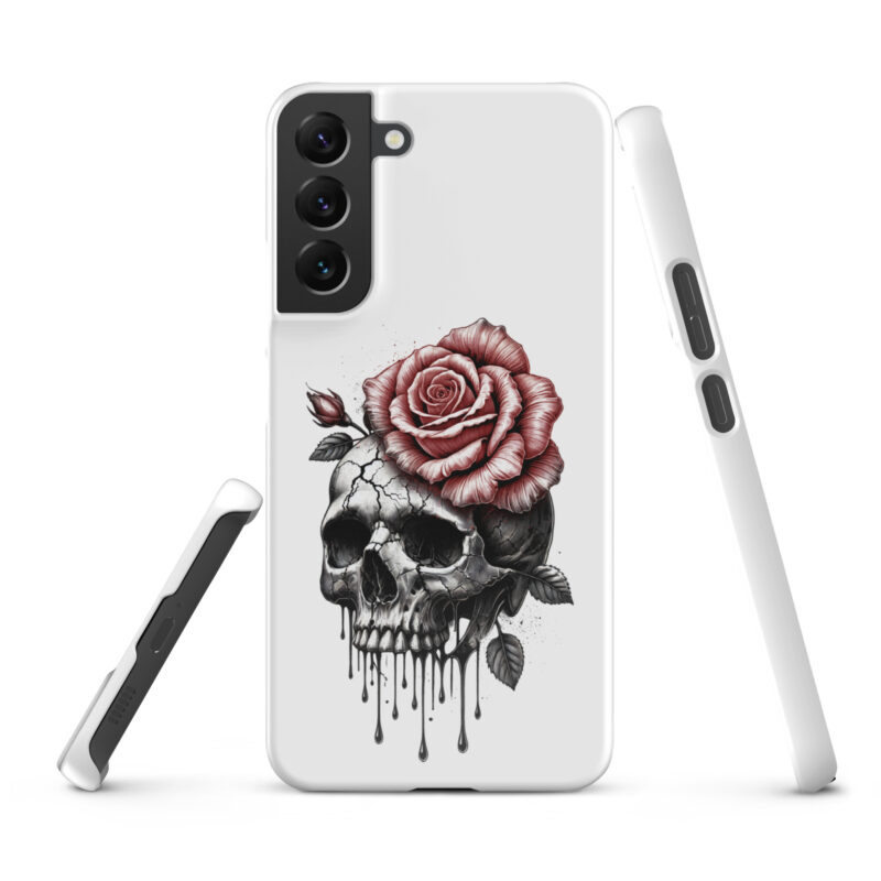 Schädel mit blutroter RoseSnapcase Samsung®-Hülle