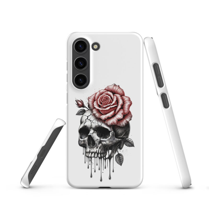 Schädel mit blutroter RoseSnapcase Samsung®-Hülle