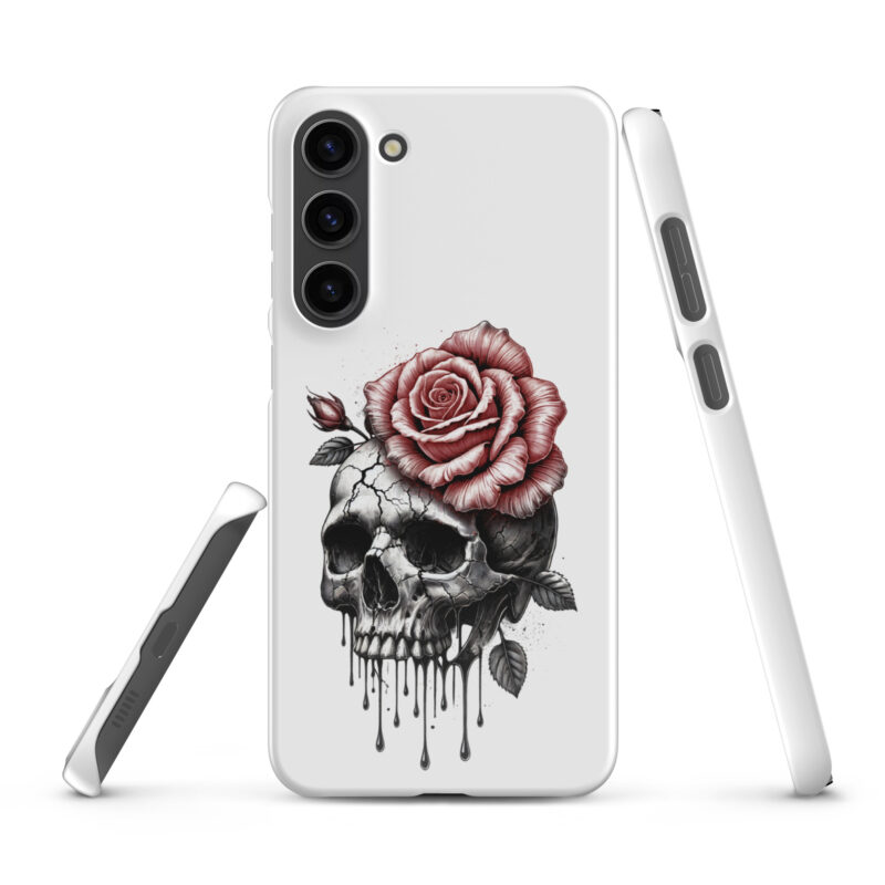 Schädel mit blutroter RoseSnapcase Samsung®-Hülle