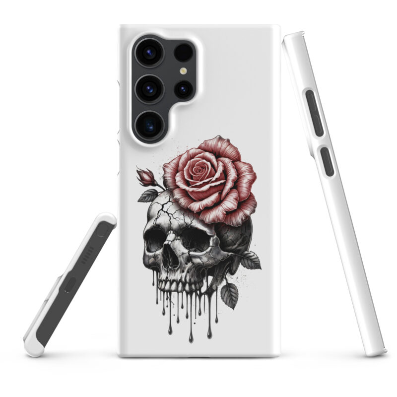 Schädel mit blutroter RoseSnapcase Samsung®-Hülle