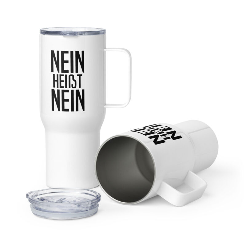 Nein heißt Nein Reisebecher mit Griff