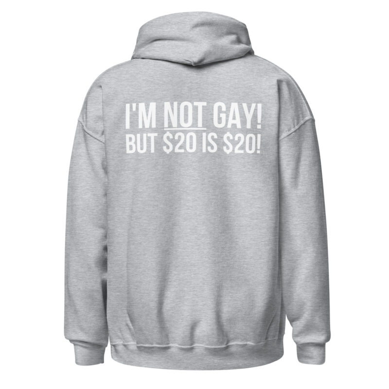 I’m not gay but $20 is $20 Unisex-Hoodie