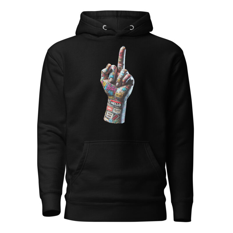 Urban Street Art Style Fick dich Fuck you Graffiti Hand Unisex-Hoodie