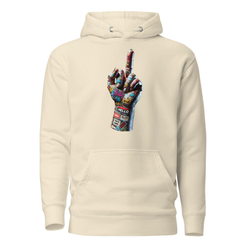 Urban Street Art Style Fick dich Fuck you Graffiti Hand Unisex-Hoodie