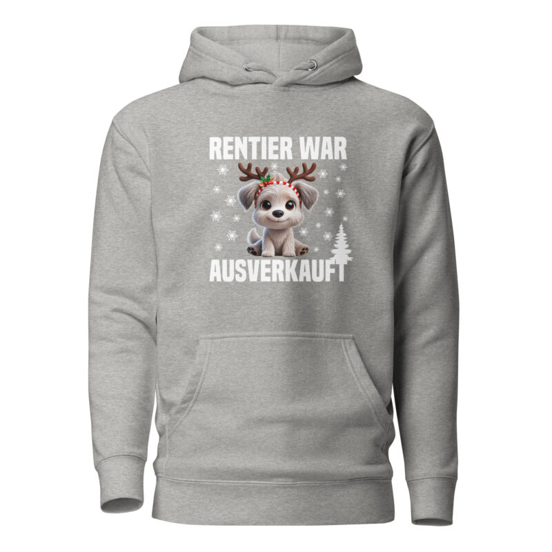 Rentier war ausverkauft Hund als Rudolph Unisex-Hoodie