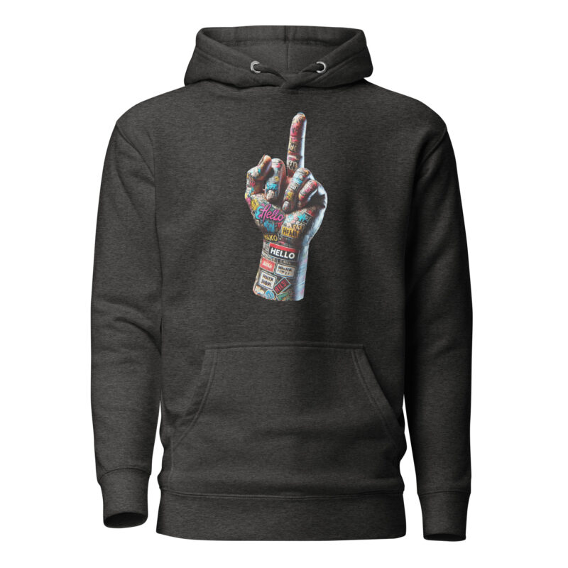 Urban Street Art Style Fick dich Fuck you Graffiti Hand Unisex-Hoodie