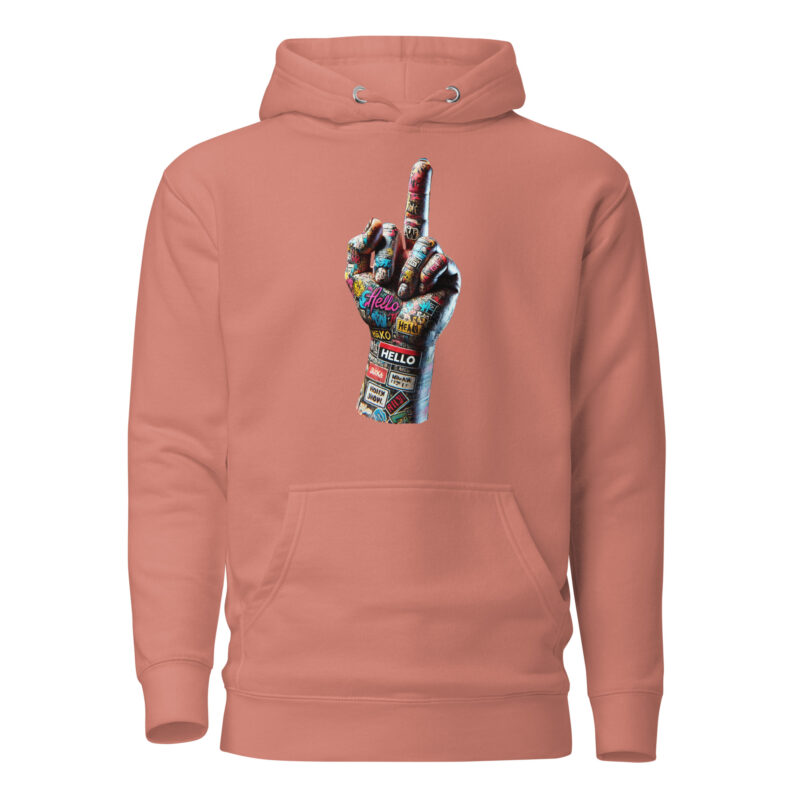 Urban Street Art Style Fick dich Fuck you Graffiti Hand Unisex-Hoodie