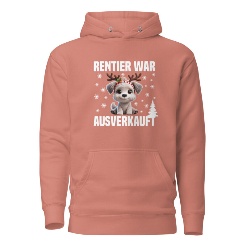 Rentier war ausverkauft Hund als Rudolph Unisex-Hoodie