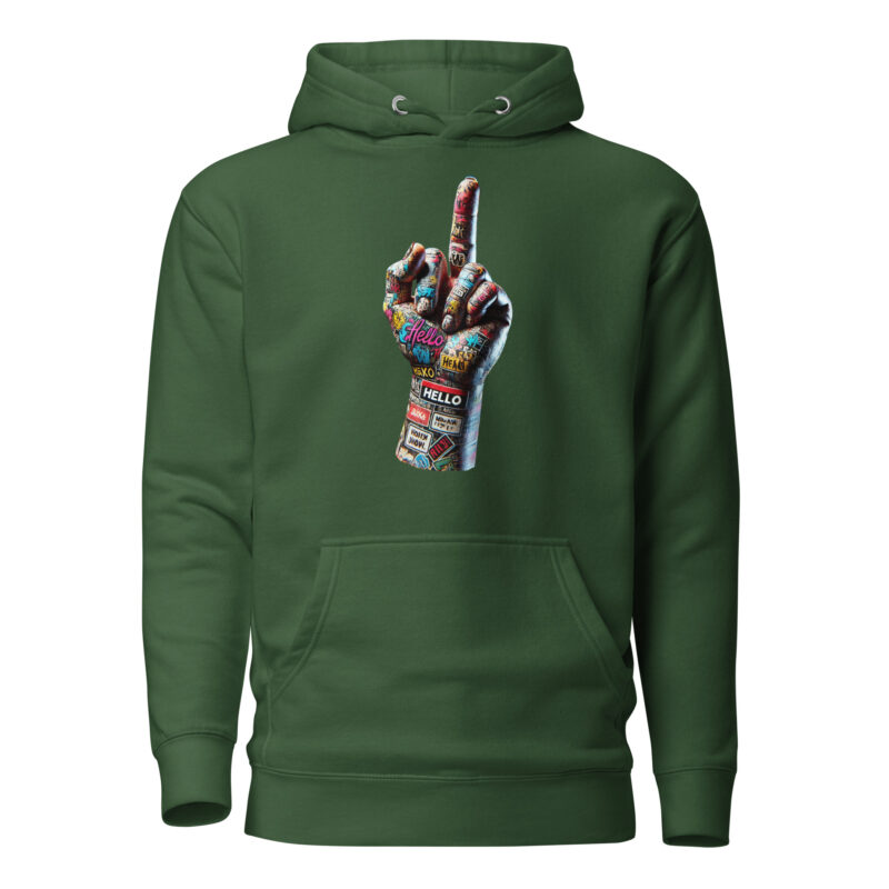 Urban Street Art Style Fick dich Fuck you Graffiti Hand Unisex-Hoodie