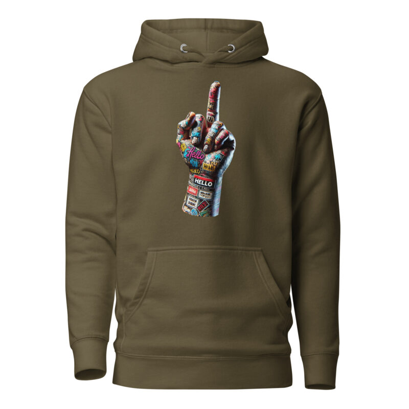 Urban Street Art Style Fick dich Fuck you Graffiti Hand Unisex-Hoodie