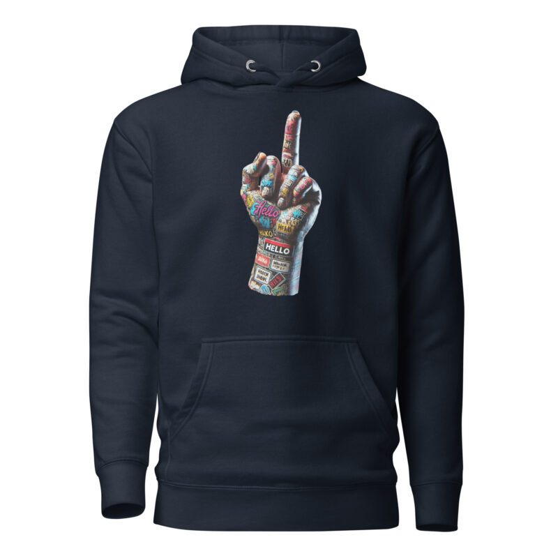 Urban Street Art Style Fick dich Fuck you Graffiti Hand Unisex-Hoodie