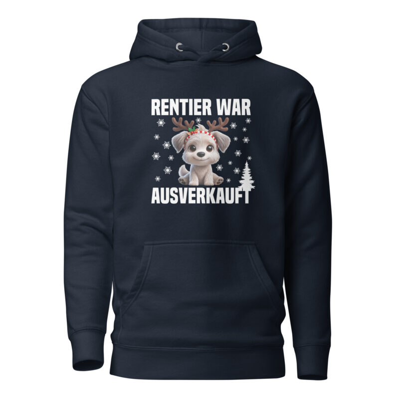 Rentier war ausverkauft Hund als Rudolph Unisex-Hoodie