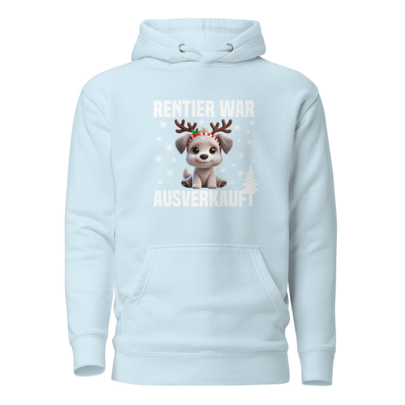 Rentier war ausverkauft Hund als Rudolph Unisex-Hoodie