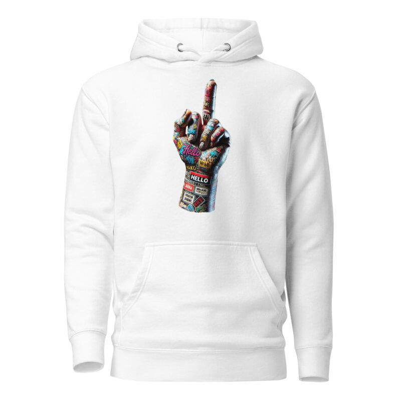 Urban Street Art Style Fick dich Fuck you Graffiti Hand Unisex-Hoodie