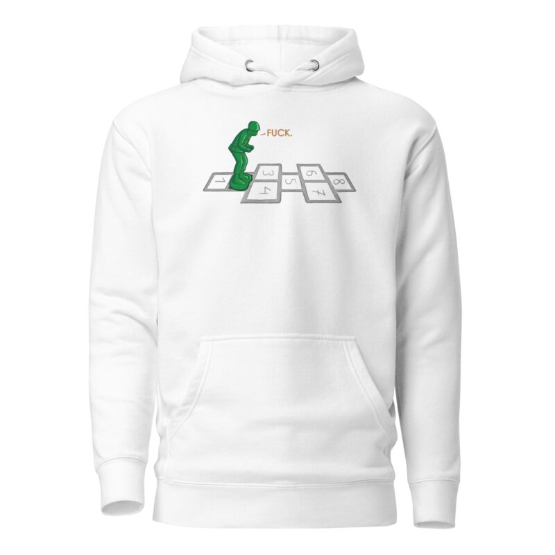 Soldat im Hüpfspiel Unisex-Hoodie