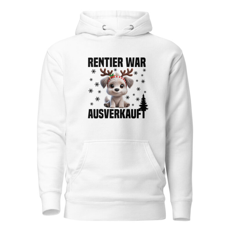 Rentier war ausverkauft Hund als Rudolph Unisex-Hoodie