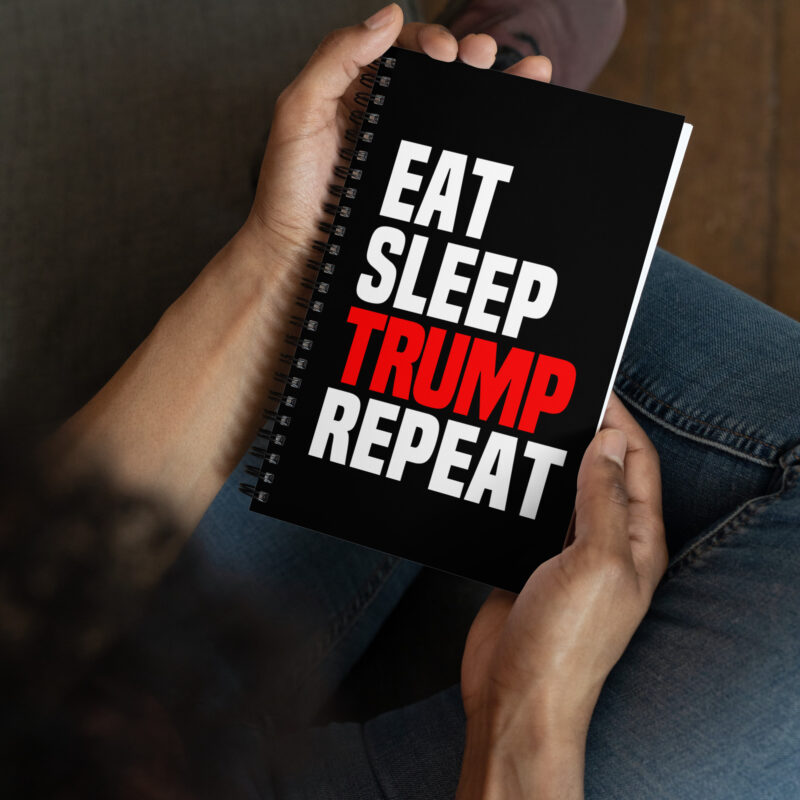 Eat Sleep Trump Repeat Spiral-Notizblock