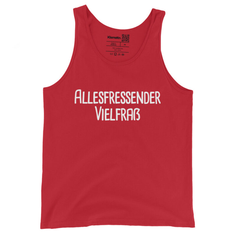 Allesfressender Vielfraß Unisex-Tank-Top