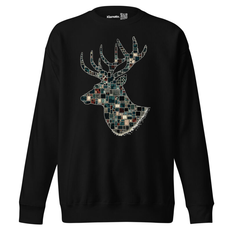 Mosaik-Hirsch Unisex-Sweatshirt