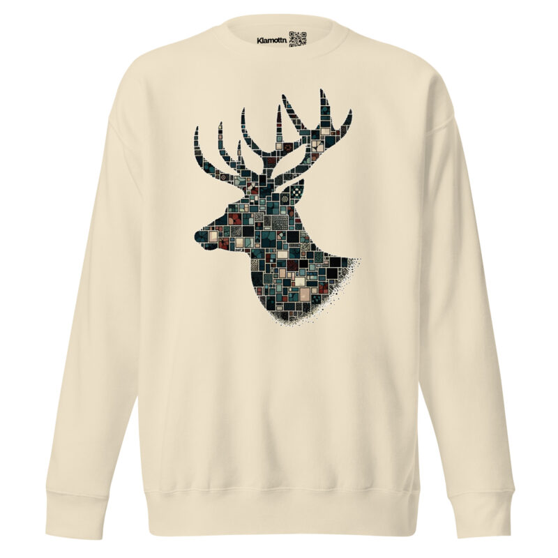 Mosaik-Hirsch Unisex-Sweatshirt