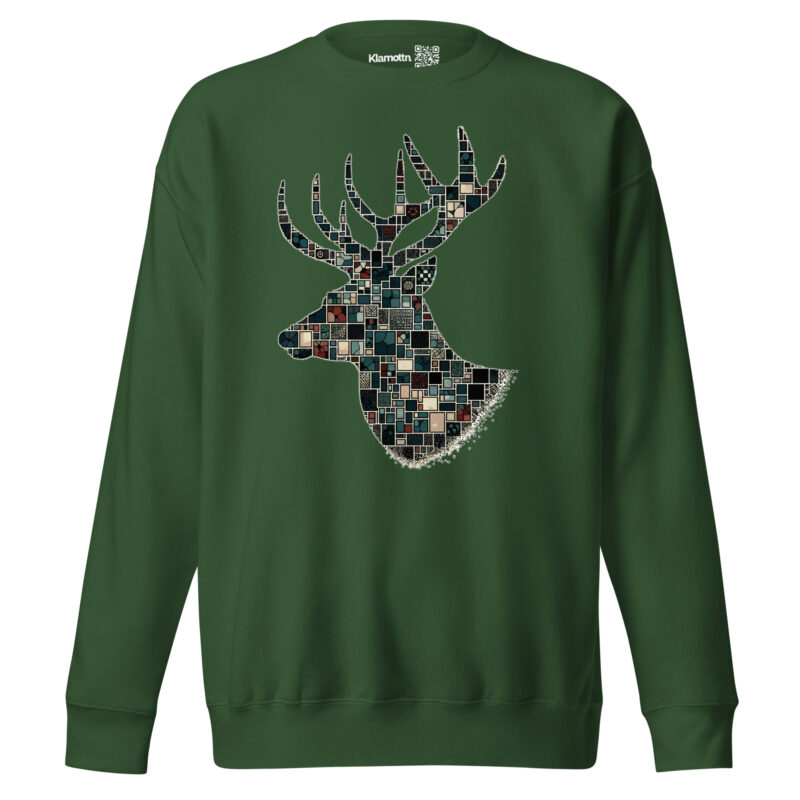 Mosaik-Hirsch Unisex-Sweatshirt