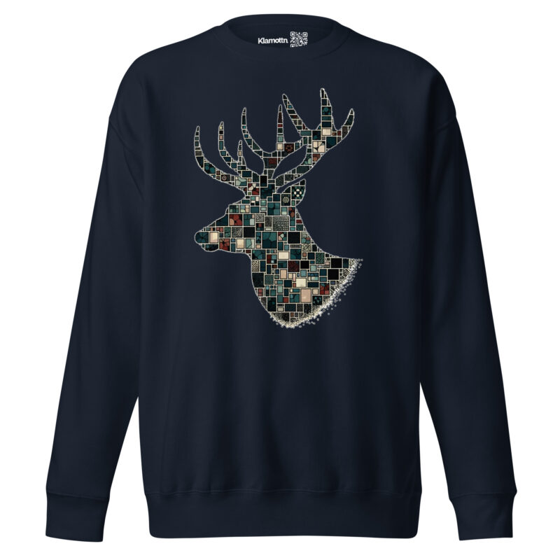 Mosaik-Hirsch Unisex-Sweatshirt