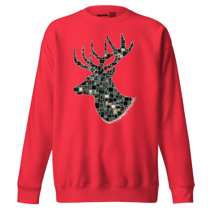 Mosaik-Hirsch Unisex-Sweatshirt