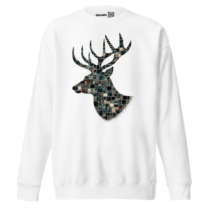 Mosaik-Hirsch Unisex-Sweatshirt