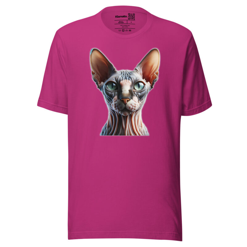 Mystische Sphynx-Katze Unisex-T-Shirt