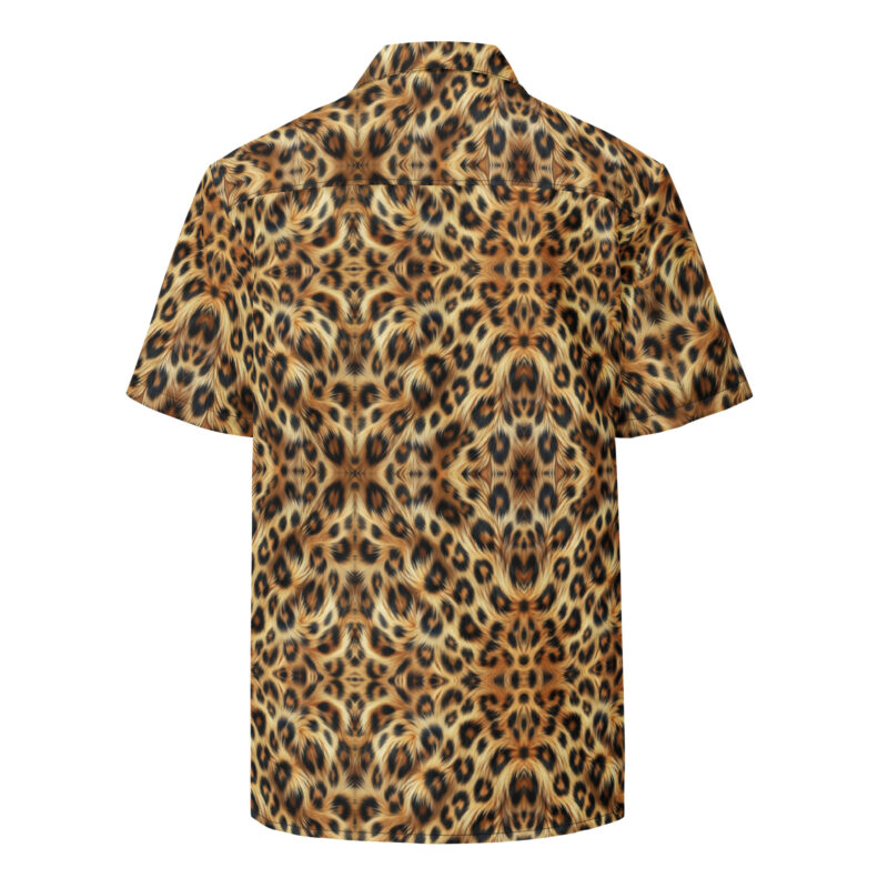 Wildes Leoprint Allover-Unisex-Hemd