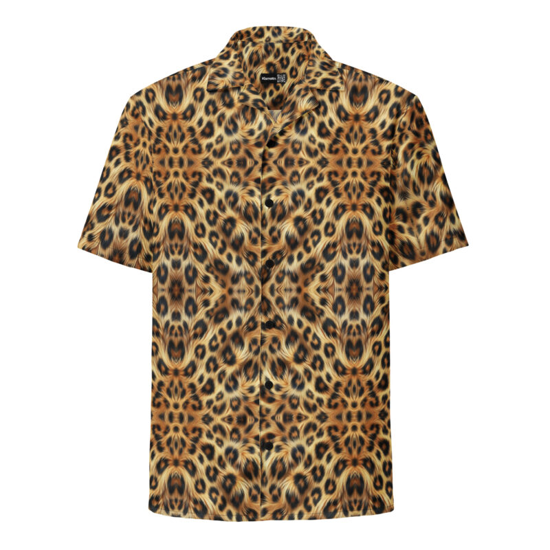 Wildes Leoprint Allover-Unisex-Hemd