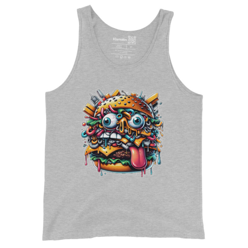 Verrückter Burger Unisex-Tank-Top