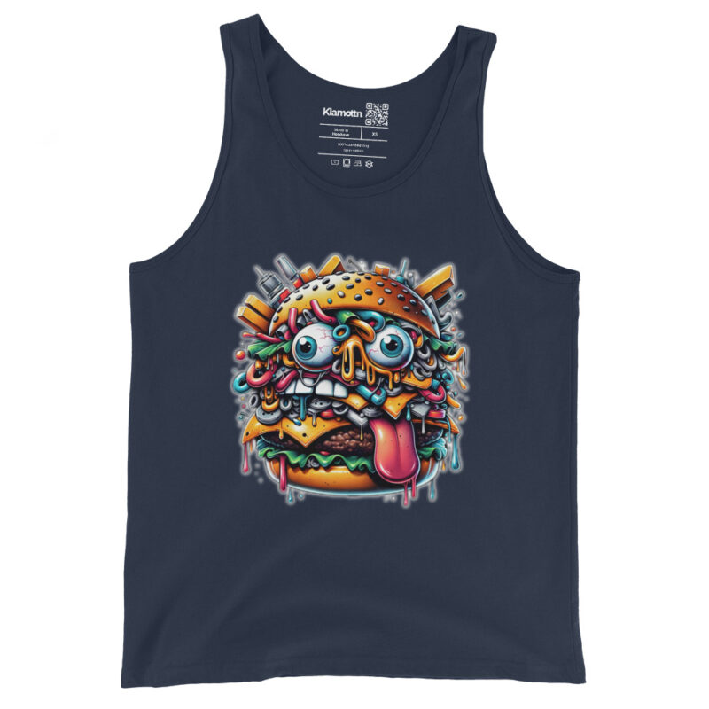 Verrückter Burger Unisex-Tank-Top