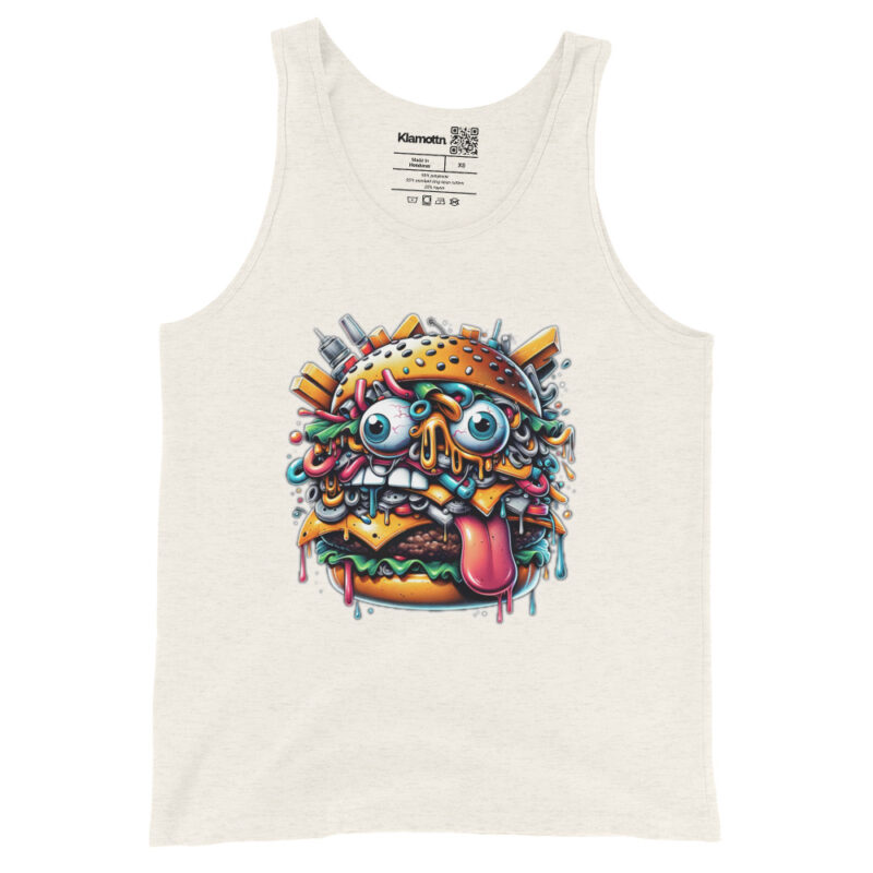 Verrückter Burger Unisex-Tank-Top