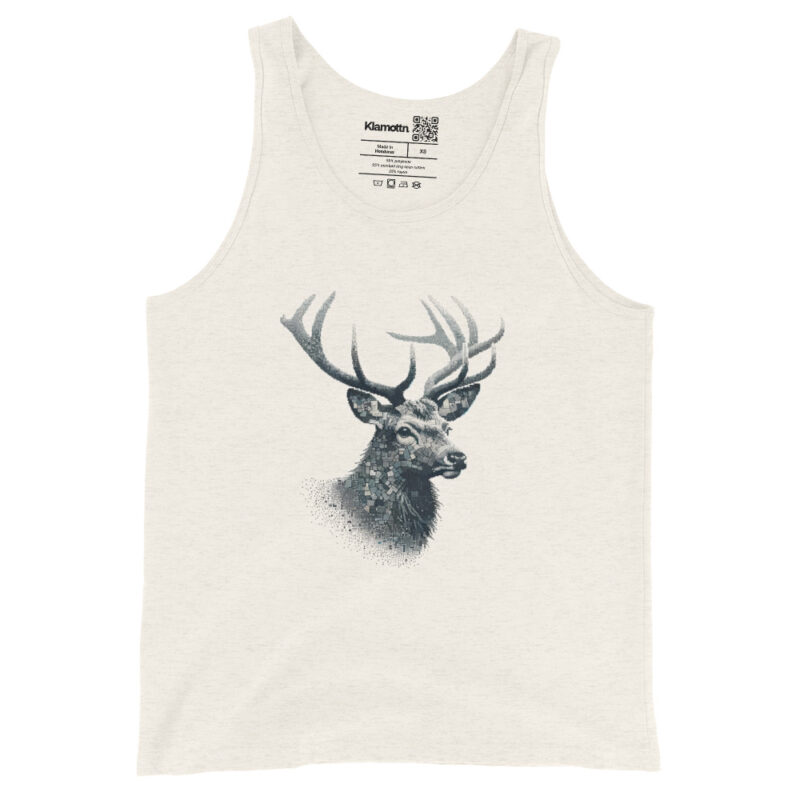 Majestätischer Hirsch im Mosaik-Stil Unisex-Tank-Top