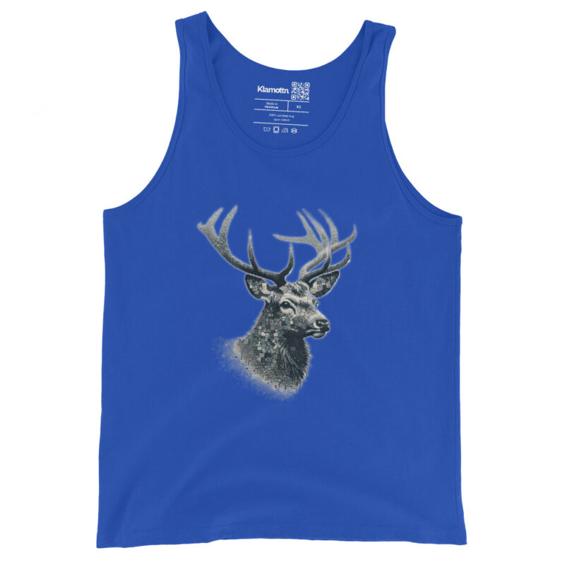 Majestätischer Hirsch im Mosaik-Stil Unisex-Tank-Top