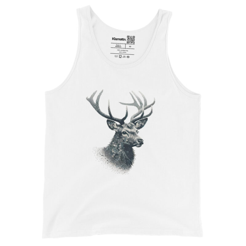 Majestätischer Hirsch im Mosaik-Stil Unisex-Tank-Top