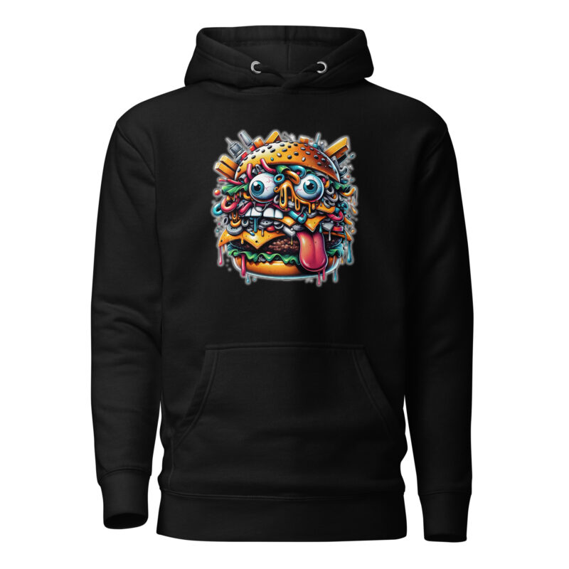 Verrückter Burger Unisex-Hoodie