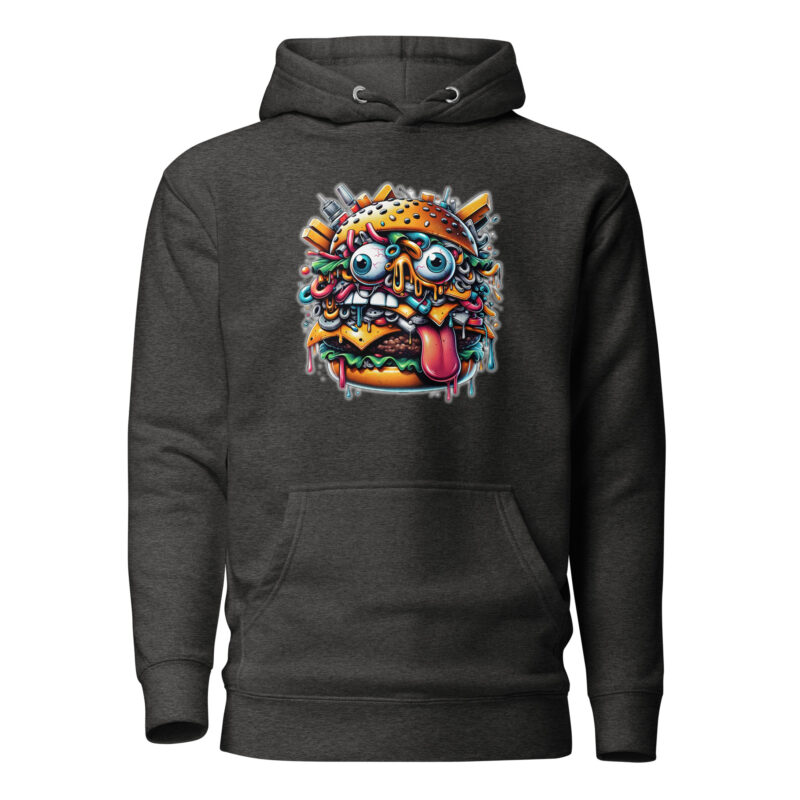 Verrückter Burger Unisex-Hoodie