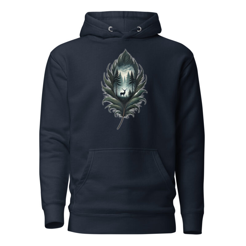 Magische Waldszene Unisex-Hoodie